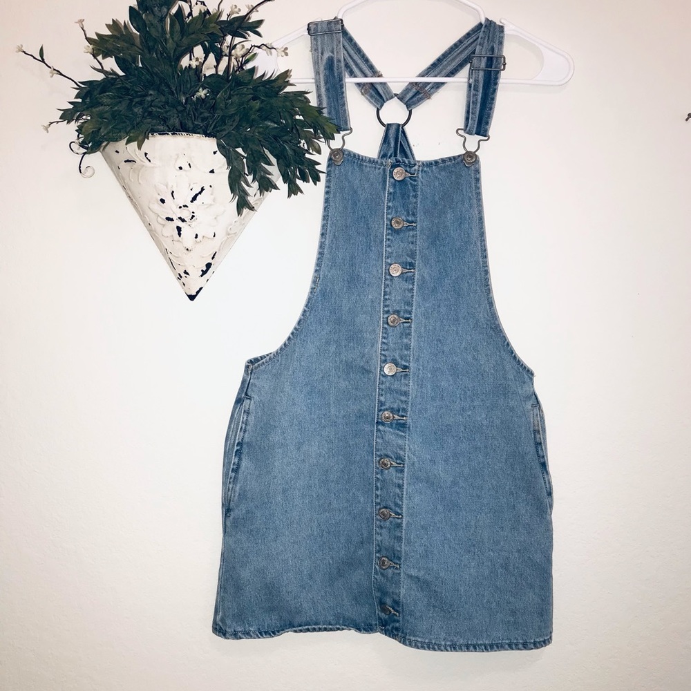 Jean skirt-bib style